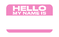 Hello My Name Is Tag Sticker