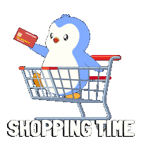 Shopping Spree Sticker by Pudgy Penguins
