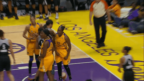 excited la sparks GIF by WNBA