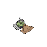GorblewDregflob couple sleeping peaceful goblin Sticker