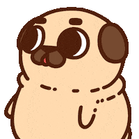 Awkward Side Eye Sticker by Puglie Pug