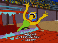homer simpson accident GIF