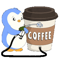 Good Morning Coffee Sticker by Pudgy Penguins