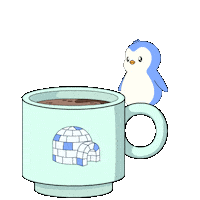 Good Morning Coffee Sticker by Pudgy Penguins