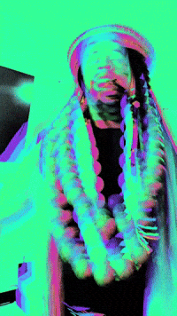 Floating Good Morning GIF