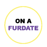 furpal dog pet furpal furdate Sticker
