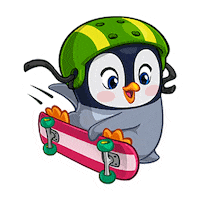 Skate Penguin Sticker by MYTONA