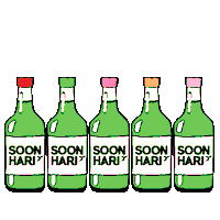 lotteliquorsoonhariusa soju lotte soonhari soonhari usa Sticker