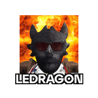 Intimidating Fire Dragon Sticker