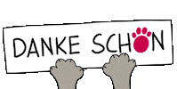Danke Schön Thank You Sticker by Kleintierpraxis DOCPOX