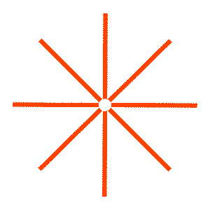 Asterisk Sticker by Multilem