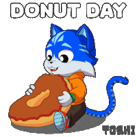 Hungry Cat Sticker by Toshithecat