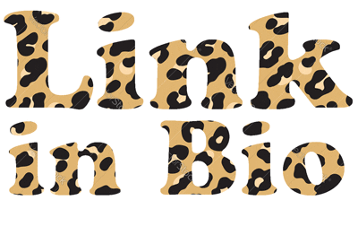 Link In Bio Sticker by Leopardprints photography