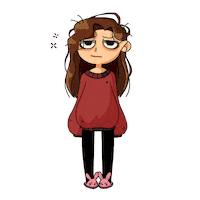 Smokycat girl sueno pijama smokycat Sticker