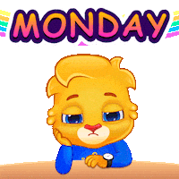 Tired Wake Up Sticker by Lucas and Friends by RV AppStudios