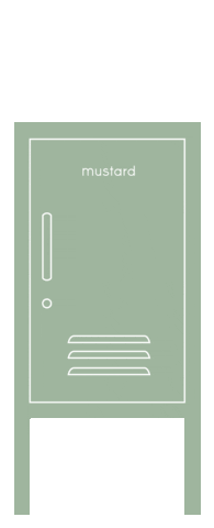 Sage Locker Sticker by mustard made