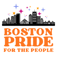 bostonprideforthepeople stars pride orange city Sticker