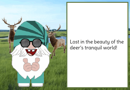 Gnome Deer GIF