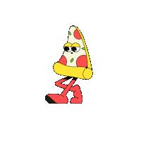 slicedstudio pizza sleepy studio social Sticker