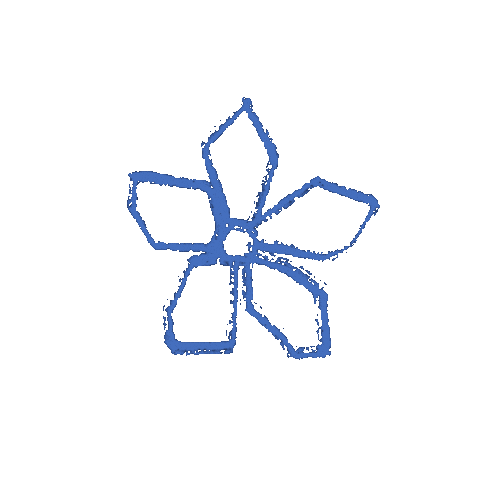 Flor Azul Sticker