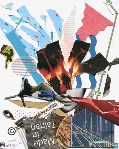 Paper Collage Art GIF