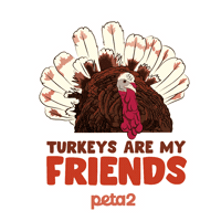 Vegan Thanksgiving Sticker by PETA