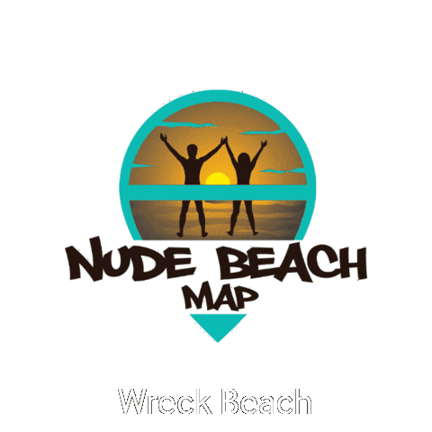 Wreck Beach Sticker by nudebeachmap