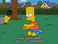 happy bart simpson GIF