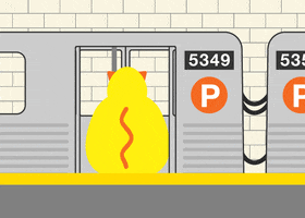 nyc subway GIF by Poncho the Weather Cat