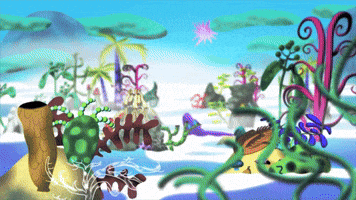 Prehistoric Lake Giphy Arts ident