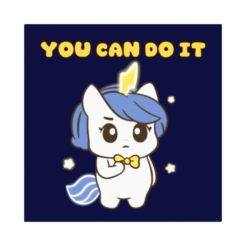 You Can Do It Sticker by Brave Unicorn