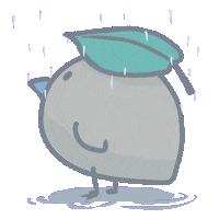 Sad Rain Sticker