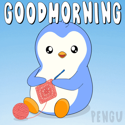 Good Morning GIF by Pudgy Penguins