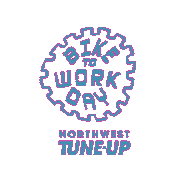 nwtuneup bike to work day northwest tune-up nw tune-up nwtuneup Sticker