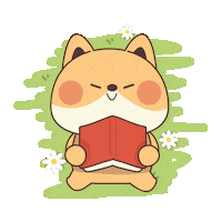 ycwaloka dog relax enjoy read Sticker