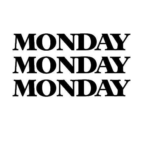 Days Of The Week Monday Sticker by Molly Alexander