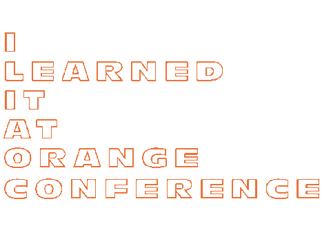 Orange Conference Be Human Sticker by Orange Leaders