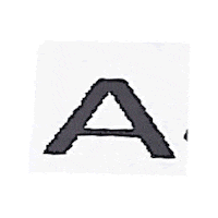 arthurcoppens typography alphabet letters a Sticker