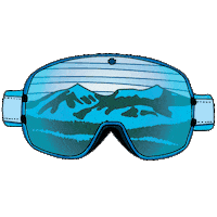 Skiing Snowboarding Sticker by Arizona Snowbowl