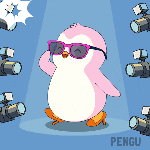 Fashion Pink GIF by Pudgy Penguins