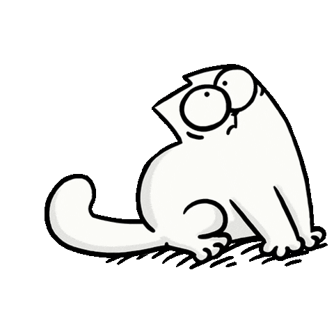 Scared Cats Sticker by Simon's Cat