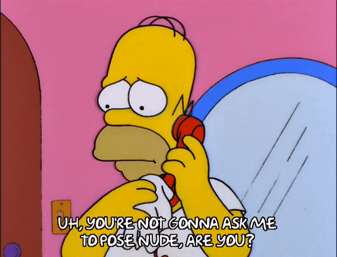 scared homer simpson GIF