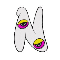 Eyes Alphabet Sticker