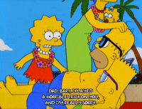 sunbathing homer simpson GIF