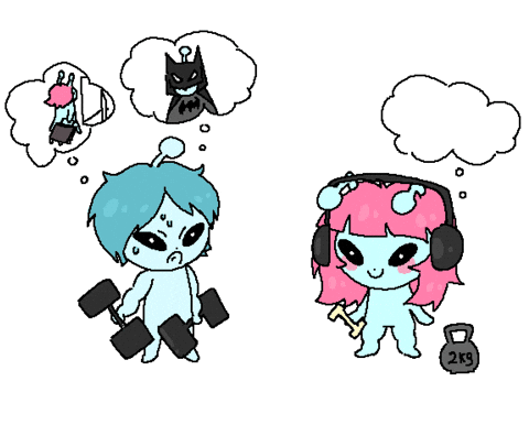 ziggyandzoop giphyupload gym alien silly GIF