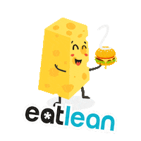 eatleancheese burger cheese protein cheesy Sticker