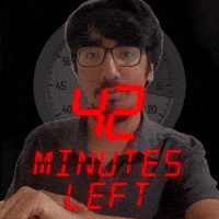 42 minutes left