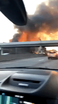 Major Building Fire Shuts Down Interstate Outside Cleveland