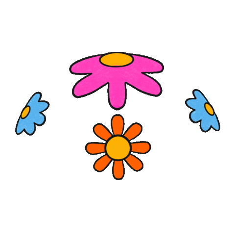 Flowers Head Sticker by Vilore