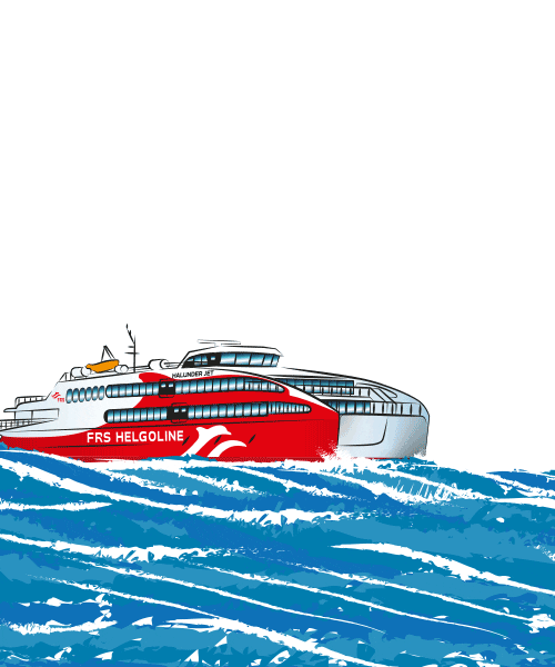FRS_Helgoline hamburg urlaub boot wasser Sticker